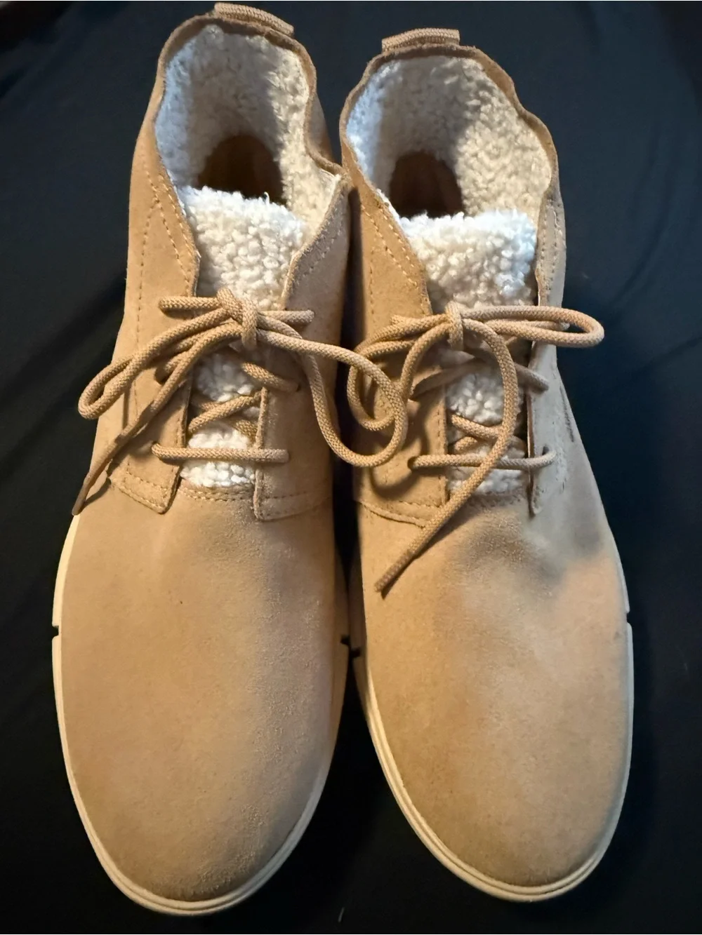 Sorel Women’s Tan Suede Chukka Boots with Sherpa Lining